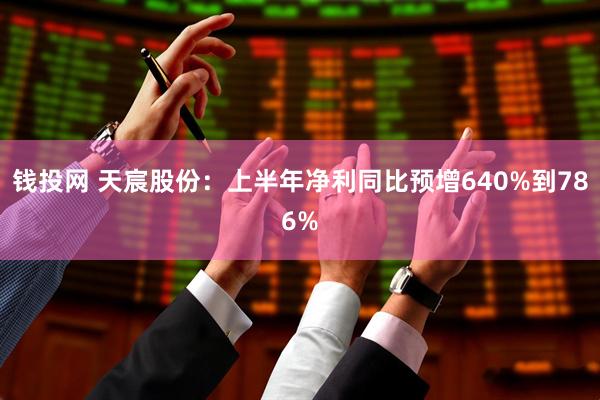 钱投网 天宸股份：上半年净利同比预增640%到786%